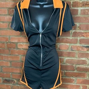 SHEIN Black Short Romper Jumpsuit